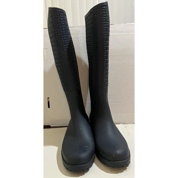 navy blue tommy hilfiger rain boots